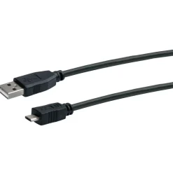 Schwaiger Micro-USB Anschluss- und Ladekabel 1 m schwarz
