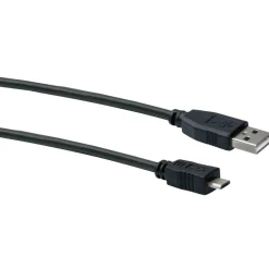 Schwaiger Micro-USB Anschluss- und Ladekabel 1,8 m schwarz