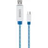 Schwaiger Micro-USB-Kabel leuchtend 0,8m weiß