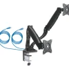 Schwaiger  Monitor-Tischhalter Full Motion 2 für 2 Monitore bis 29 Zoll