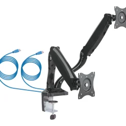 Schwaiger  Monitor-Tischhalter Full Motion 2 für 2 Monitore bis 29 Zoll