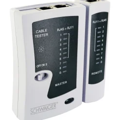 Schwaiger  Netzwerkkabeltester für RJ45 und RJ11