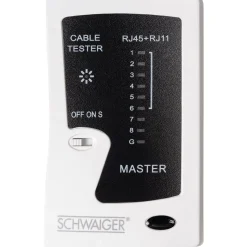 Schwaiger  Netzwerkkabeltester für RJ45 und RJ11