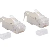 Schwaiger Netzwerkstecker CAT 6a/CAT 7 silber/grau 18 Stück