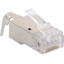 Schwaiger Netzwerkstecker CAT 6a/CAT 7 silber/grau 18 Stück