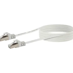 Schwaiger Ntzwerk-Flachkabel CAT6,10m weiß