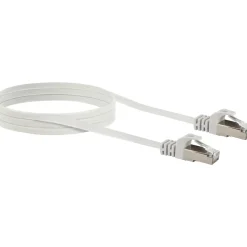 Schwaiger Ntzwerk-Flachkabel CAT6,3m weiß