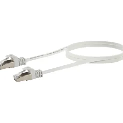 Schwaiger Ntzwerk-Flachkabel CAT6,1,5m weiß