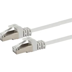 Schwaiger Ntzwerk-Flachkabel CAT6,1,5m weiß
