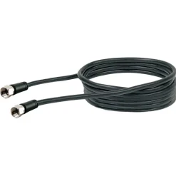 Schwaiger SAT-Antennenkabel 90 dB 10 m schwarz mit F-Stecker und F-Stecker