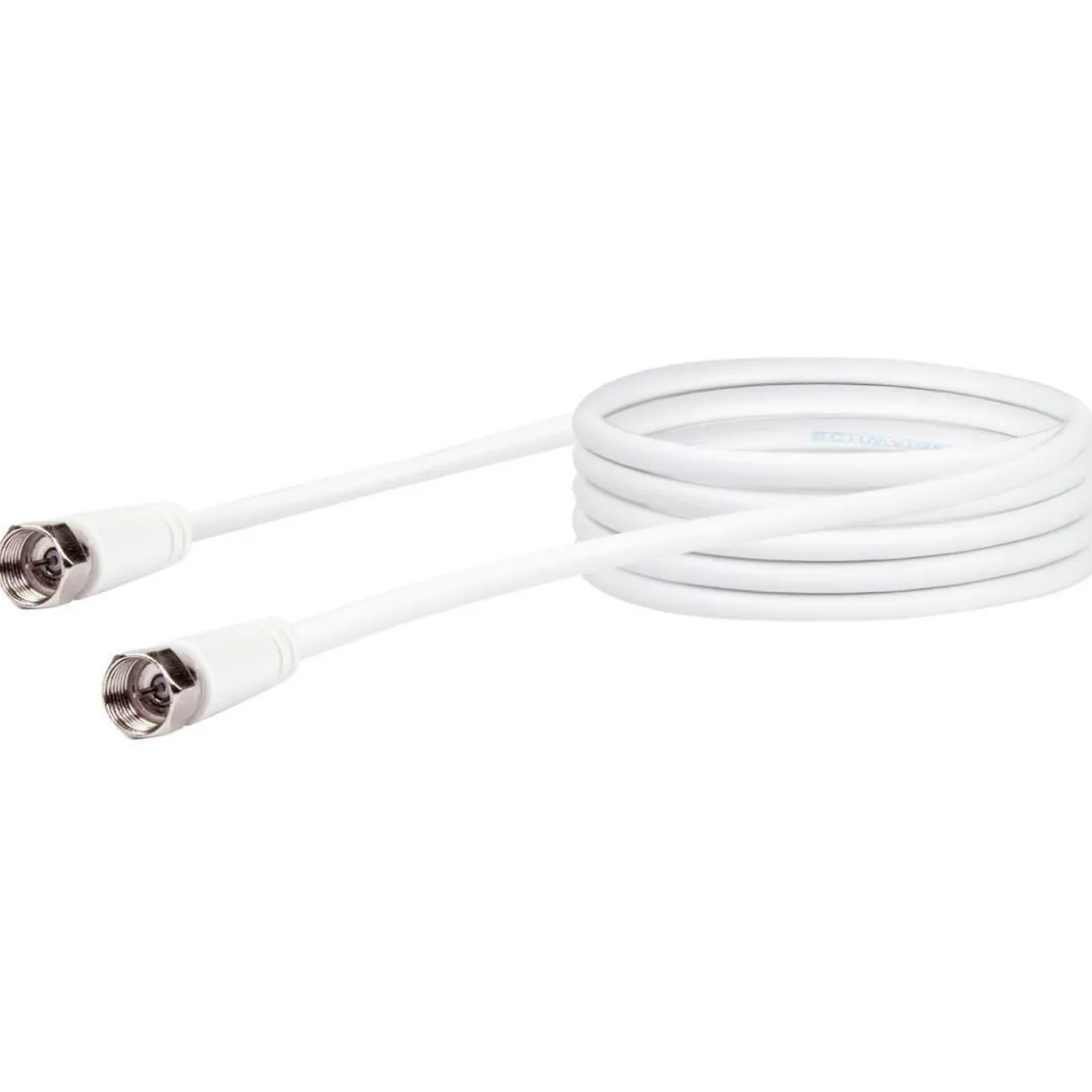 Schwaiger SAT-Antennenkabel 90 dB 3 m weiß mit F-Stecker und F-Stecker