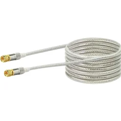 Schwaiger SAT-Antennenkabel 110 dB 5 m weiß transparent-white