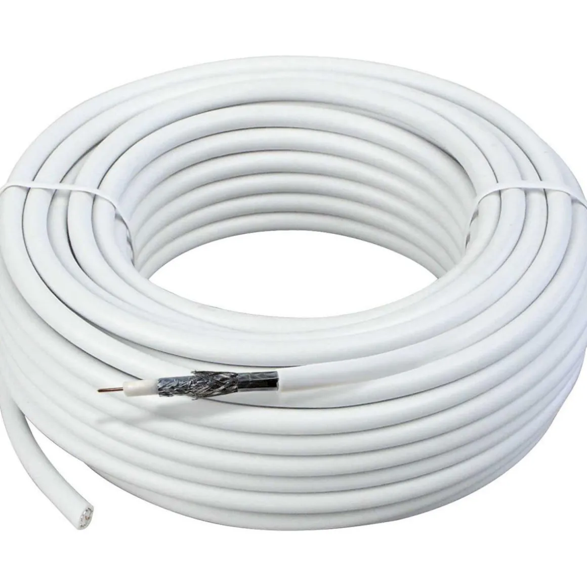 Schwaiger SAT-Koaxialkabel weiß 50 m