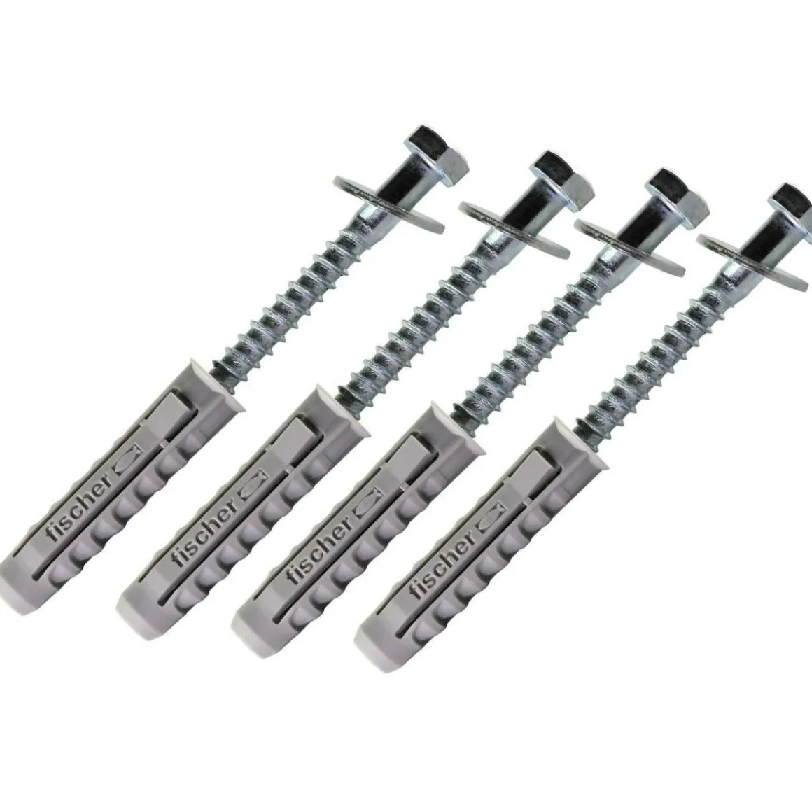 Schwaiger Schrauben und Dübel-Set für Wandhalterung silber/grau