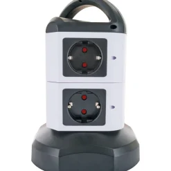 Schwaiger  Steckdosentower 7-fach mit 2-fach USB