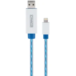 Schwaiger Sync- und Ladekabel Apple Lightning 0,8m weiß