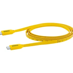 Schwaiger Sync und Ladekabel Typ C mit Maßband 1,2 m