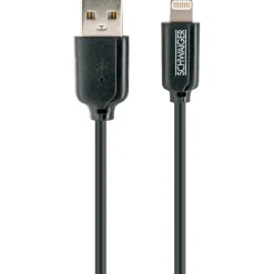 Schwaiger Sync- und Ladekabel Apple Lightning 0,5m weiß