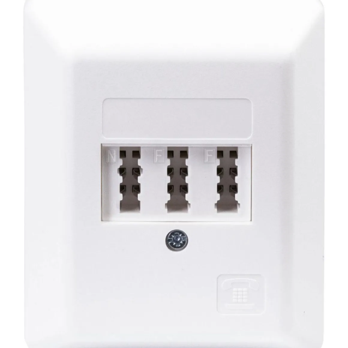 Schwaiger Telefon-Anschlussdose NFF für Aufputz weiß