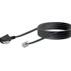 Schwaiger Telefonkabel 10 m schwarz