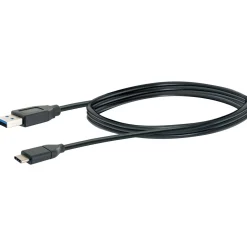 Schwaiger USB-3.1-Adapterkabel C-Stecker USB 3.0 1m schwarz