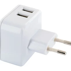 Schwaiger USB-Ladeadapter 2,4Ah 230V weiß