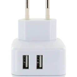 Schwaiger USB-Ladeadapter 2,4Ah 230V weiß
