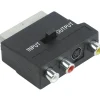 Schwaiger Video-AV-Adapter IN/Out schwarz