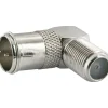 Schwaiger Winkeladapter F-Quick für F-Stecker silber
