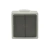 Serienschalter AP gr/dgr Feuchtraum Lose