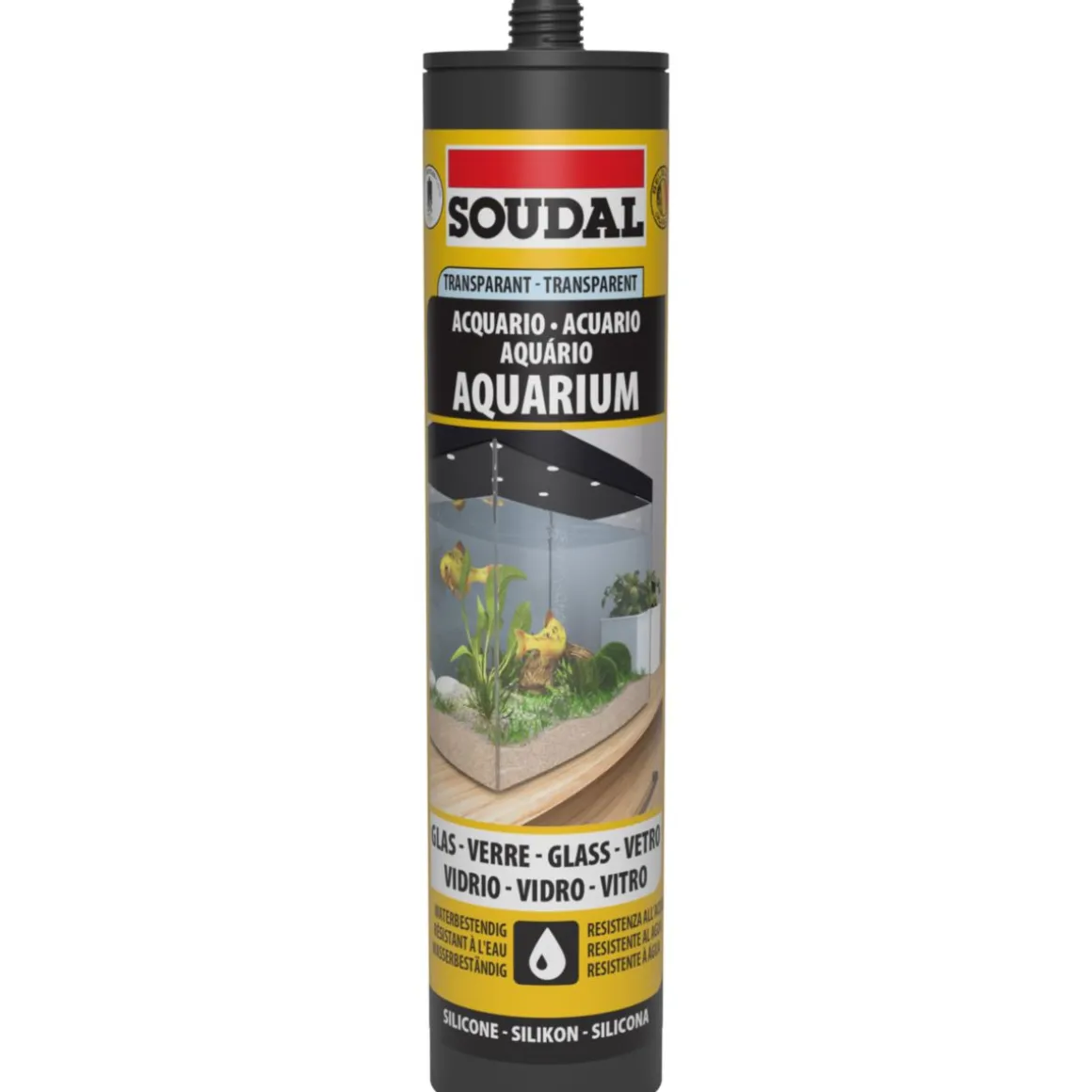 Soudal Klebe- und Dichtstoff transparent für Aquarien und Terrarien