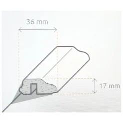 Specht  Deckenabschlussleiste weiß 260 x 1,7 x 3,6 cm