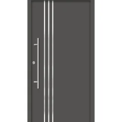 SplenDoor  Premium-Haustür Passivedoor Kalmar energiesparend anthrazit 100 x 200 cm links