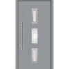 SplenDoor  Premium-Haustür Passivedoor Aalborg energiesparend grau 110 x 210 cm links
