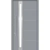 SplenDoor  Premium-Haustür Passivedoor Umea RC2 energiesparend einbruchsicher grau 100 x 210 cm links