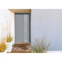 SplenDoor  Premium-Haustür Passivedoor Kalmar energiesparend grau 110 x 210 cm rechts