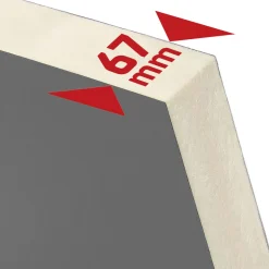 SplenDoor  Premium-Haustür Passivedoor Visby energiesparend anthrazit 110 x 210 cm links