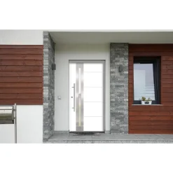 SplenDoor  Premium-Haustür Passivedoor Eksjo RC2 energiesparend einbruchsicher weiss 110 x 210 cm links