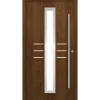 SplenDoor  Premium-Haustür Passivedoor Lund RC2 energiesparend einbruchsicher nussbaum 100 x 200 cm rechts