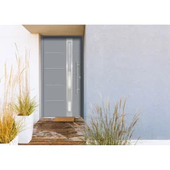 SplenDoor  Premium-Haustür Passivedoor Umea RC2 energiesparend einbruchsicher grau 100 x 210 cm rechts
