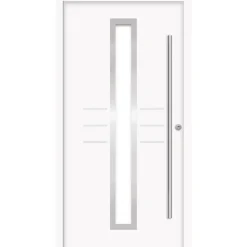 SplenDoor  Premium-Haustür Passivedoor Lund RC2 energiesparend einbruchsicher weiss 110 x 210 cm rechts