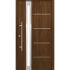 SplenDoor  Premium-Haustür Passivedoor Umea RC2 energiesparend einbruchsicher nussbaum 110 x 210 cm links