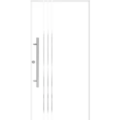 SplenDoor  Premium-Haustür Passivedoor Kalmar energiesparend weiss 100 x 200 cm links