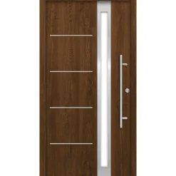 SplenDoor  Premium-Haustür Passivedoor Umea energiesparend nussbaum 110 x 210 cm rechts