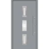 SplenDoor  Premium-Haustür Passivedoor Aalborg energiesparend grau 110 x 210 cm rechts