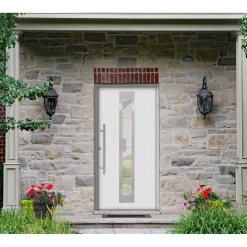 SplenDoor  Premium-Haustür Passivedoor Malmo RC2 energiesparend einbruchsicher weiss 100 x 200 cm links
