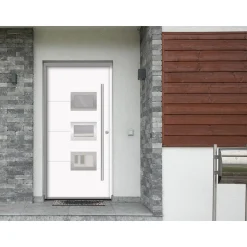 SplenDoor  Premium-Haustür Passivedoor Bergen energiesparend weiss 110 x 210 cm rechts