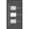 SplenDoor  Premium-Haustür Passivedoor Bergen RC2 energiesparend einbruchsicher anthrazit 100 x 200 cm links