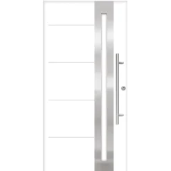 SplenDoor  Premium-Haustür Passivedoor Eksjo RC2 energiesparend einbruchsicher weiss 110 x 210 cm rechts