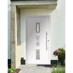 SplenDoor  Premium-Haustür Passivedoor Aalborg RC2 energiesparend einbruchsicher weiss 110 x 210 cm rechts